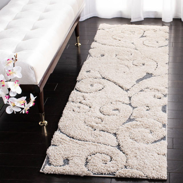 Safavieh Shag Sg455 Beige/Blue Grey Rug.