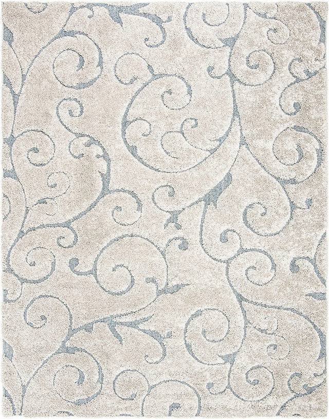 Safavieh Shag Sg455 Beige/Blue Grey Rug.