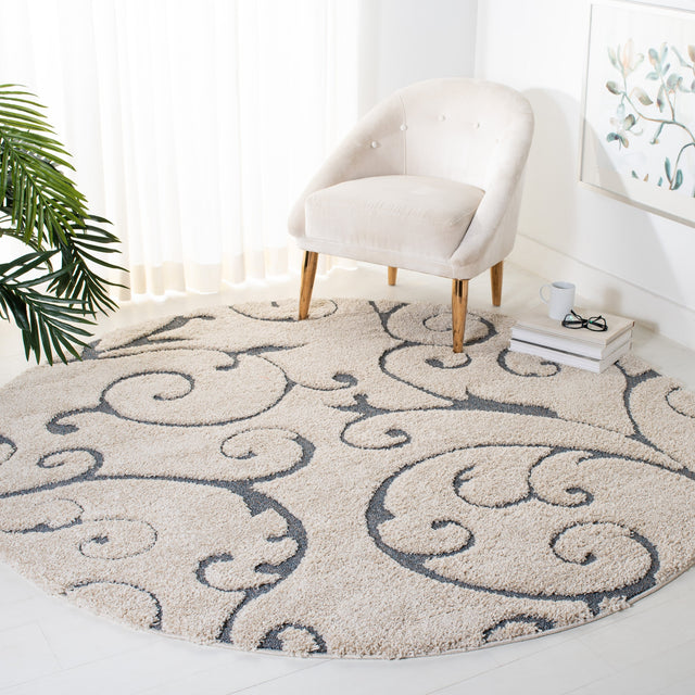 Safavieh Shag Sg455 Beige/Blue Grey Rug.