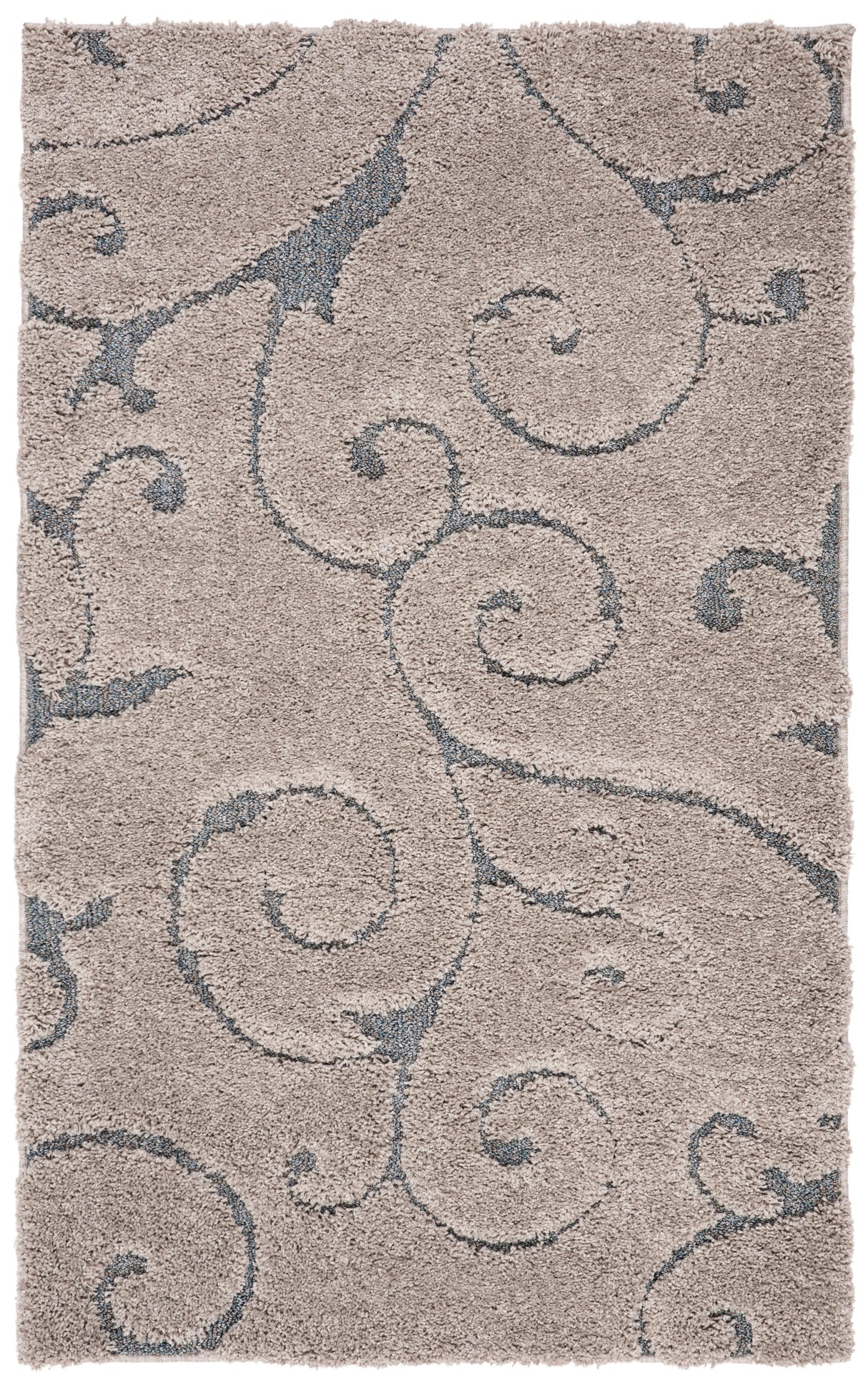 Safavieh Shag Sg455 Grey/Light Blue Rug.