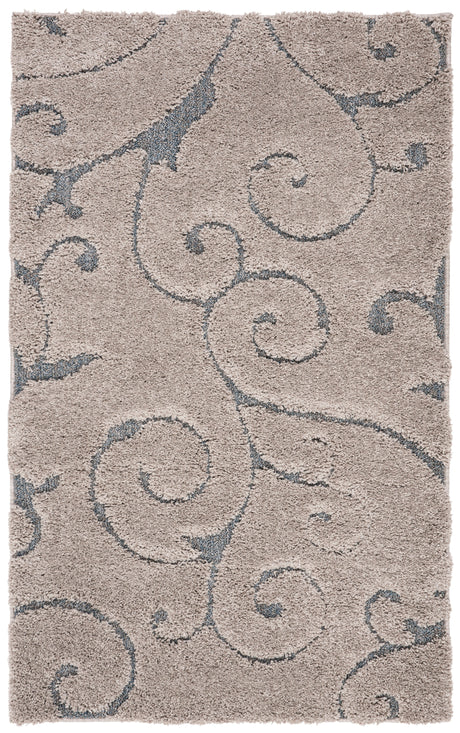 Safavieh Shag Sg455 Grey/Light Blue Rug.