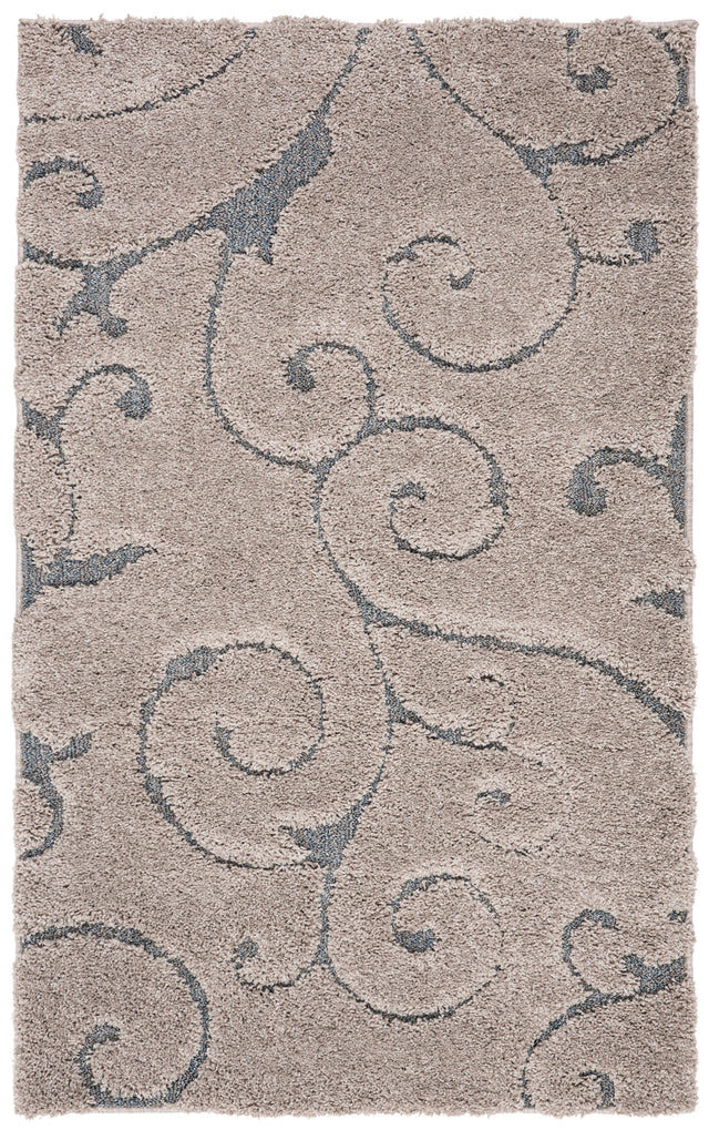 Safavieh Shag Sg455 Grey/Light Blue Rug.