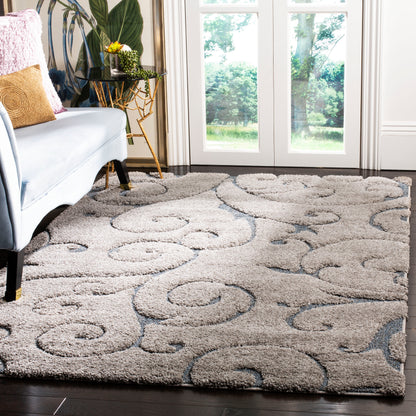 Safavieh Shag Sg455 Grey/Light Blue Area Rug