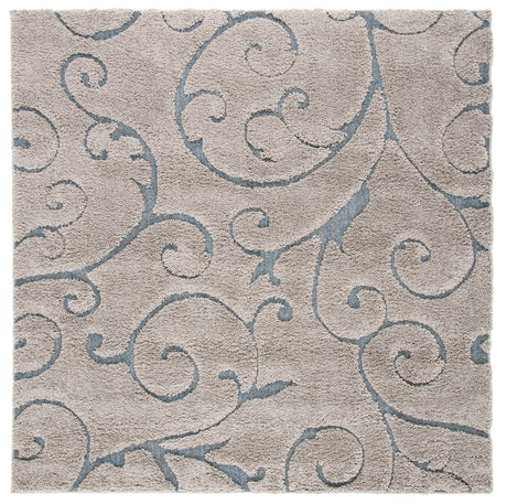 Safavieh Shag Sg455 Grey/Light Blue Rug.