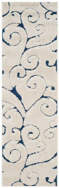 Safavieh Shag Sg455 Cream/Blue Area Rug