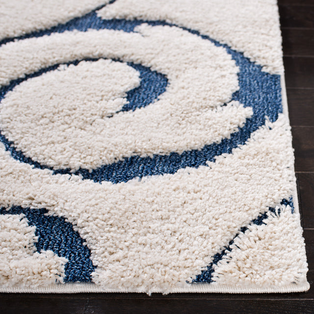 Safavieh Shag Sg455 Cream/Blue Rug.