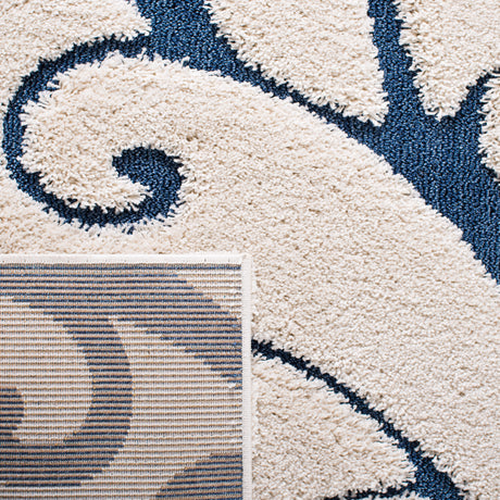 Safavieh Shag Sg455 Cream/Blue Rug.