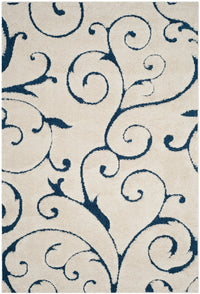 Safavieh Shag Sg455 Cream/Blue Area Rug