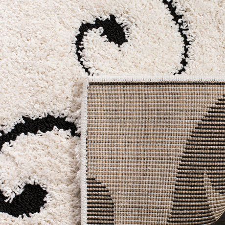 Safavieh Shag Sg455 Ivory/Black Rug.