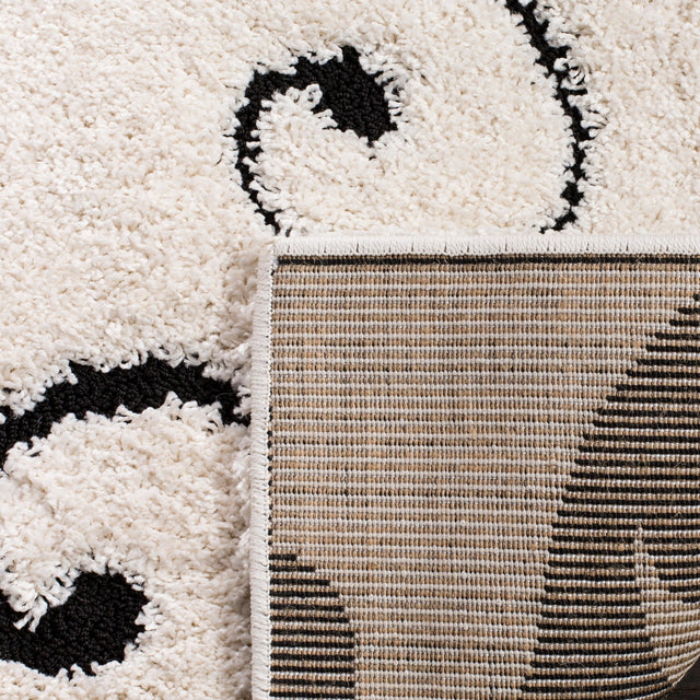 Safavieh Shag Sg455 Ivory/Black Rug.