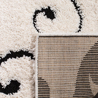 Safavieh Shag Sg455 Ivory/Black Area Rug