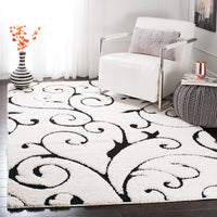 Safavieh Shag Sg455 Ivory/Black Area Rug