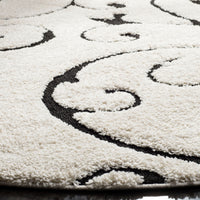 Safavieh Shag Sg455 Ivory/Black Area Rug