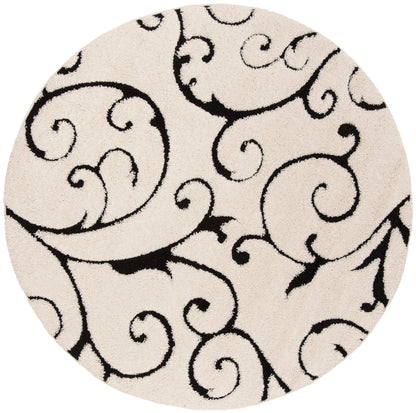 Safavieh Shag Sg455 Ivory/Black Area Rug