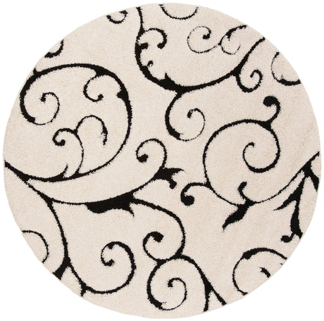 Safavieh Shag Sg455 Ivory/Black Rug.