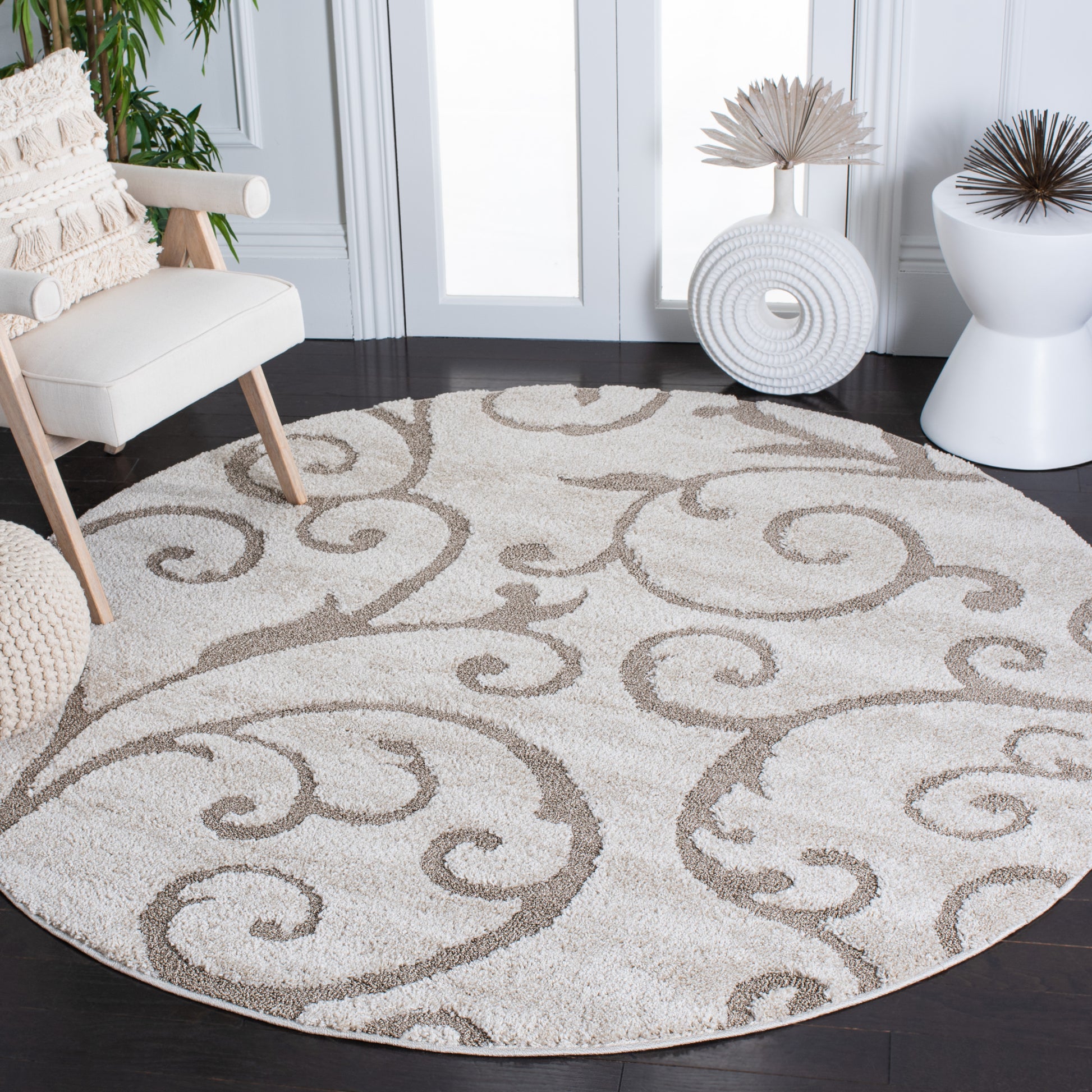 Safavieh Shag Sg455 Ivory/Beige Area Rug