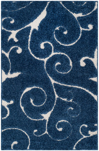 Safavieh Shag Sg455 Dark Blue/Cream Area Rug