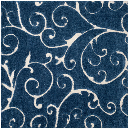 Safavieh Shag Sg455 Dark Blue/Cream Area Rug