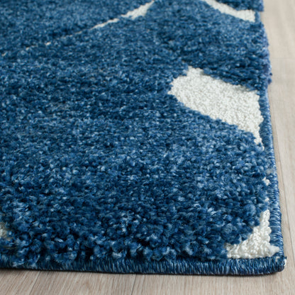 Safavieh Shag Sg455 Dark Blue/Cream Area Rug