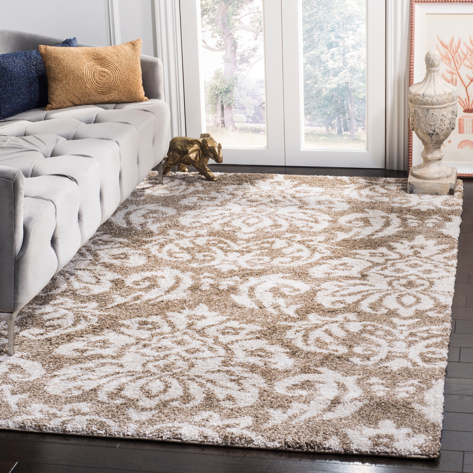 Safavieh Shag Sg460 Beige/Cream Area Rug