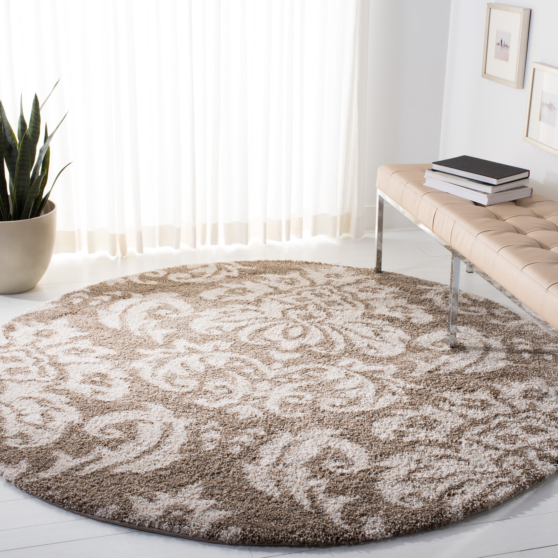 Safavieh Shag Sg460 Beige/Cream Area Rug