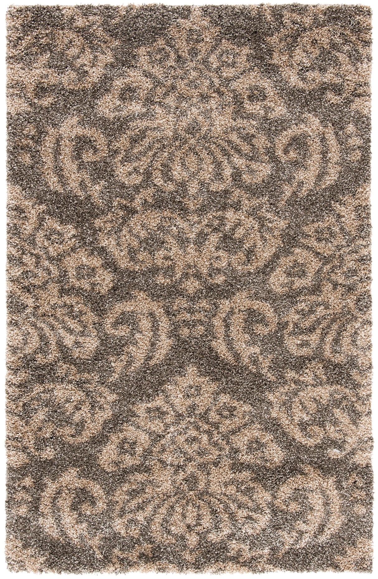 Safavieh Shag Sg460 Smoke/Beige Rug.