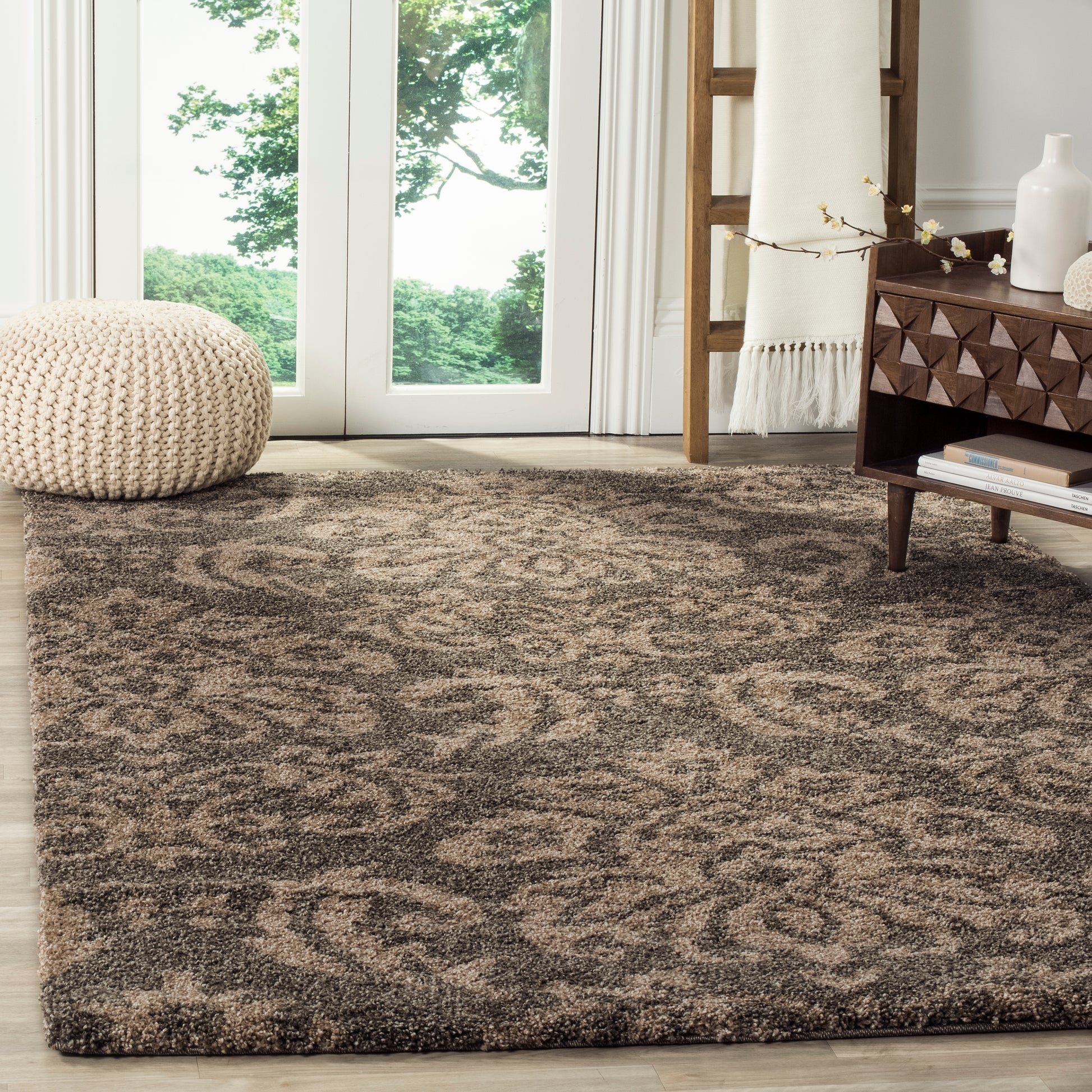 Safavieh Shag Sg460 Smoke/Beige Area Rug