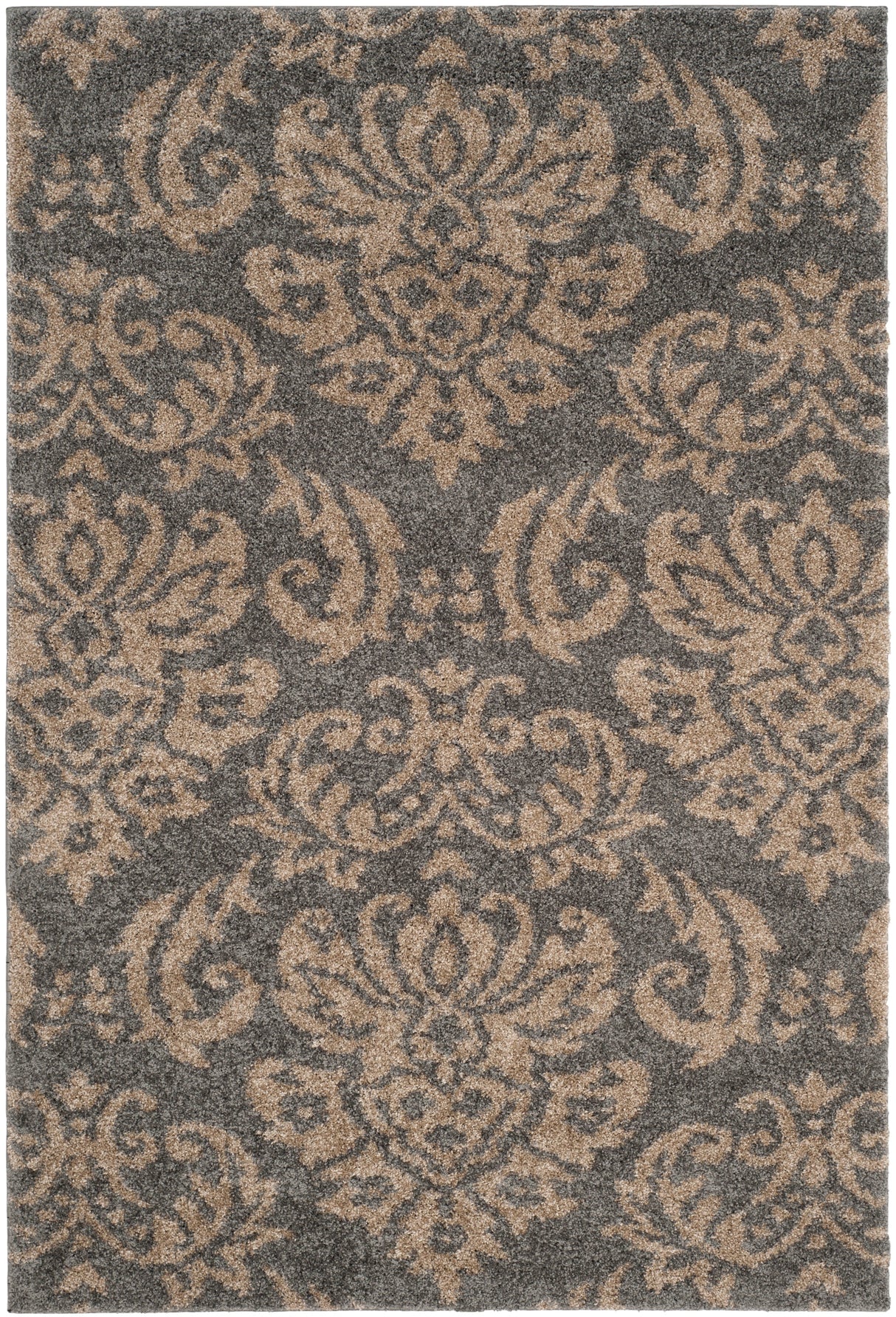 Safavieh Shag Sg460 Grey/Beige Rug.