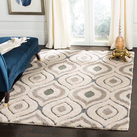 Safavieh Shag Sg461 Cream/Light Blue Rug.