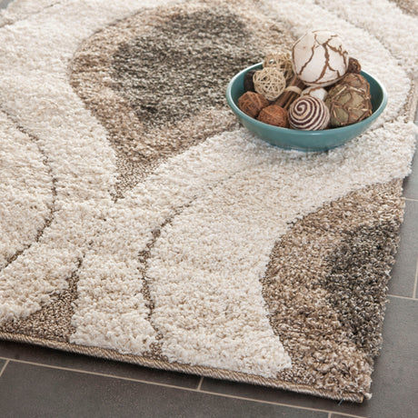 Safavieh Shag Sg461 Cream/Smoke Rug.