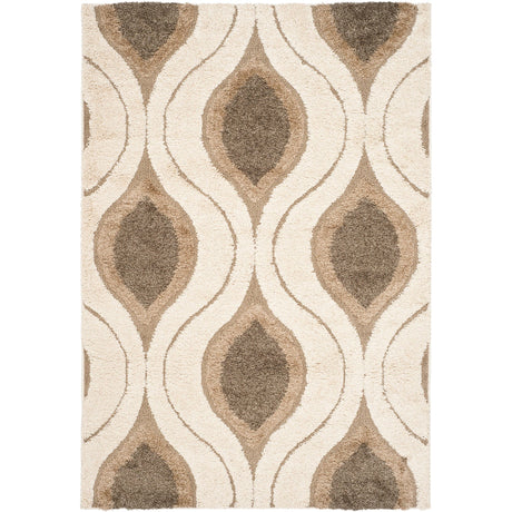 Safavieh Shag Sg461 Cream/Smoke Rug.