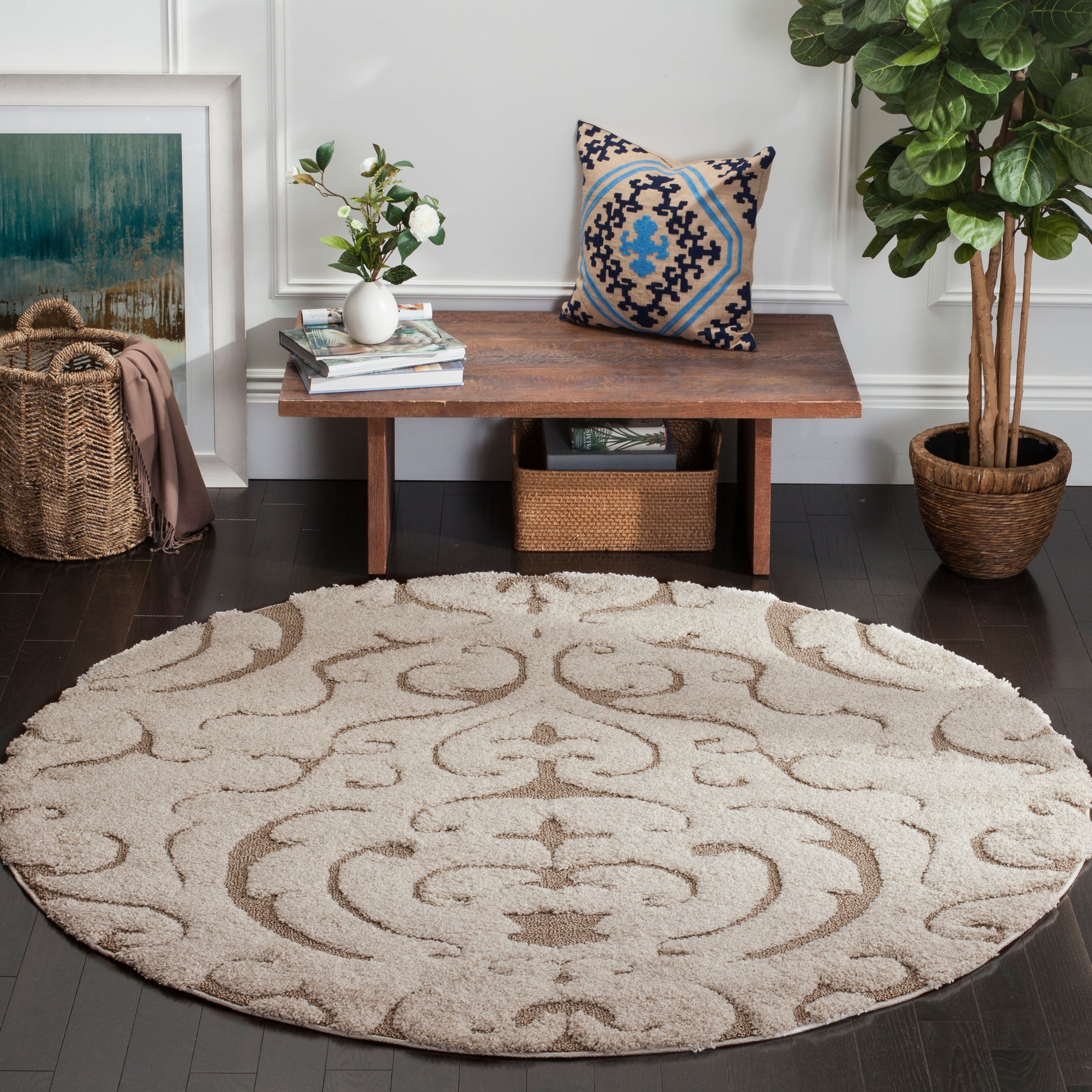 Safavieh Shag Sg467 Cream/Beige Area Rug