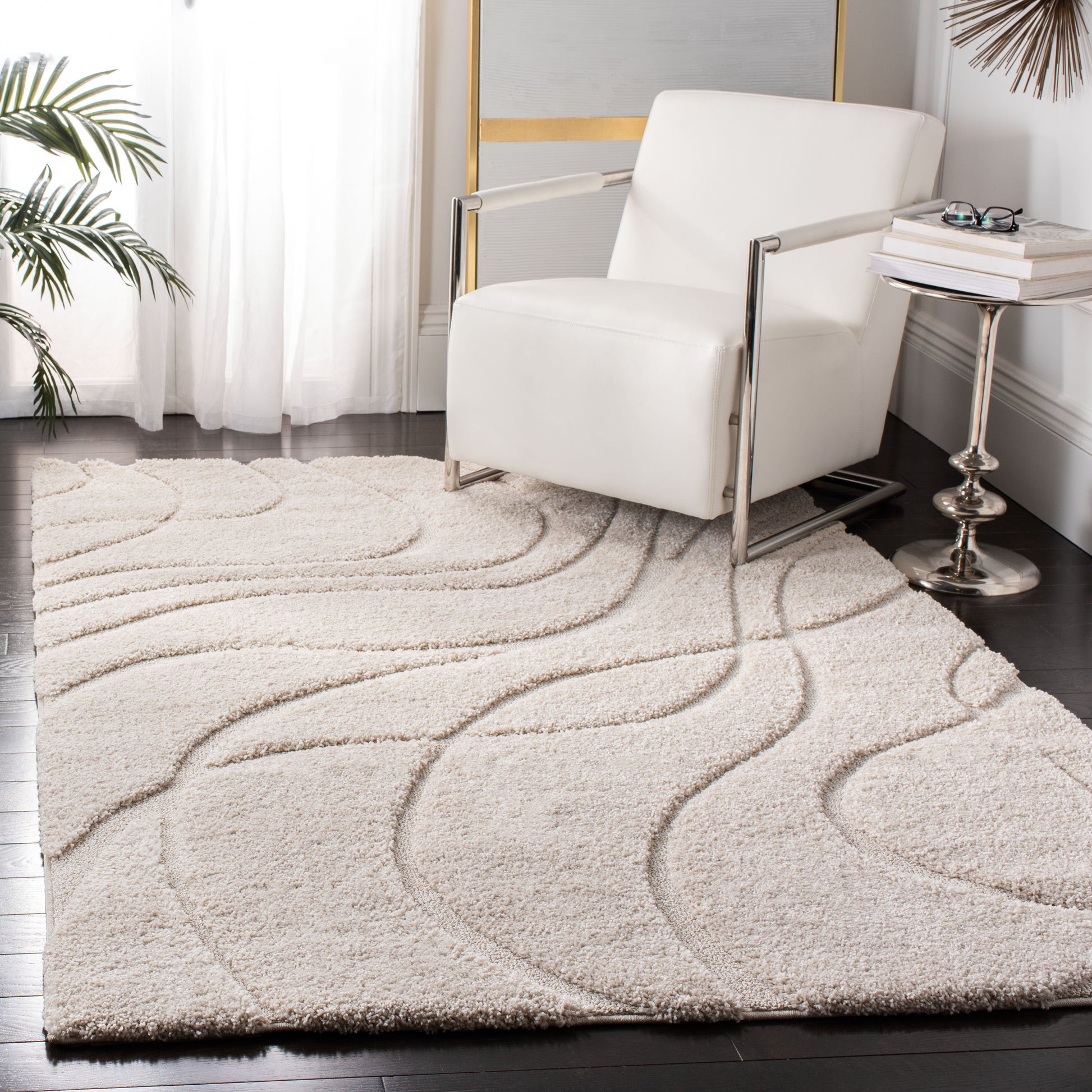 Safavieh Shag Sg471 Creme/Creme Area Rug