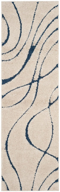 Safavieh Shag Sg471 Cream/Blue Area Rug