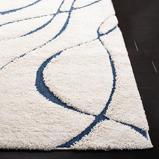 Safavieh Shag Sg471 Cream/Blue Rug.