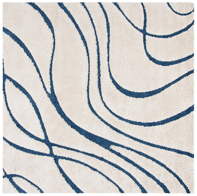 Safavieh Shag Sg471 Cream/Blue Rug.