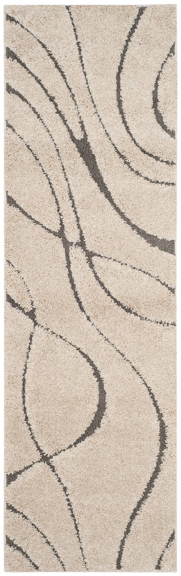 Safavieh Shag Sg471 Cream/Grey Area Rug