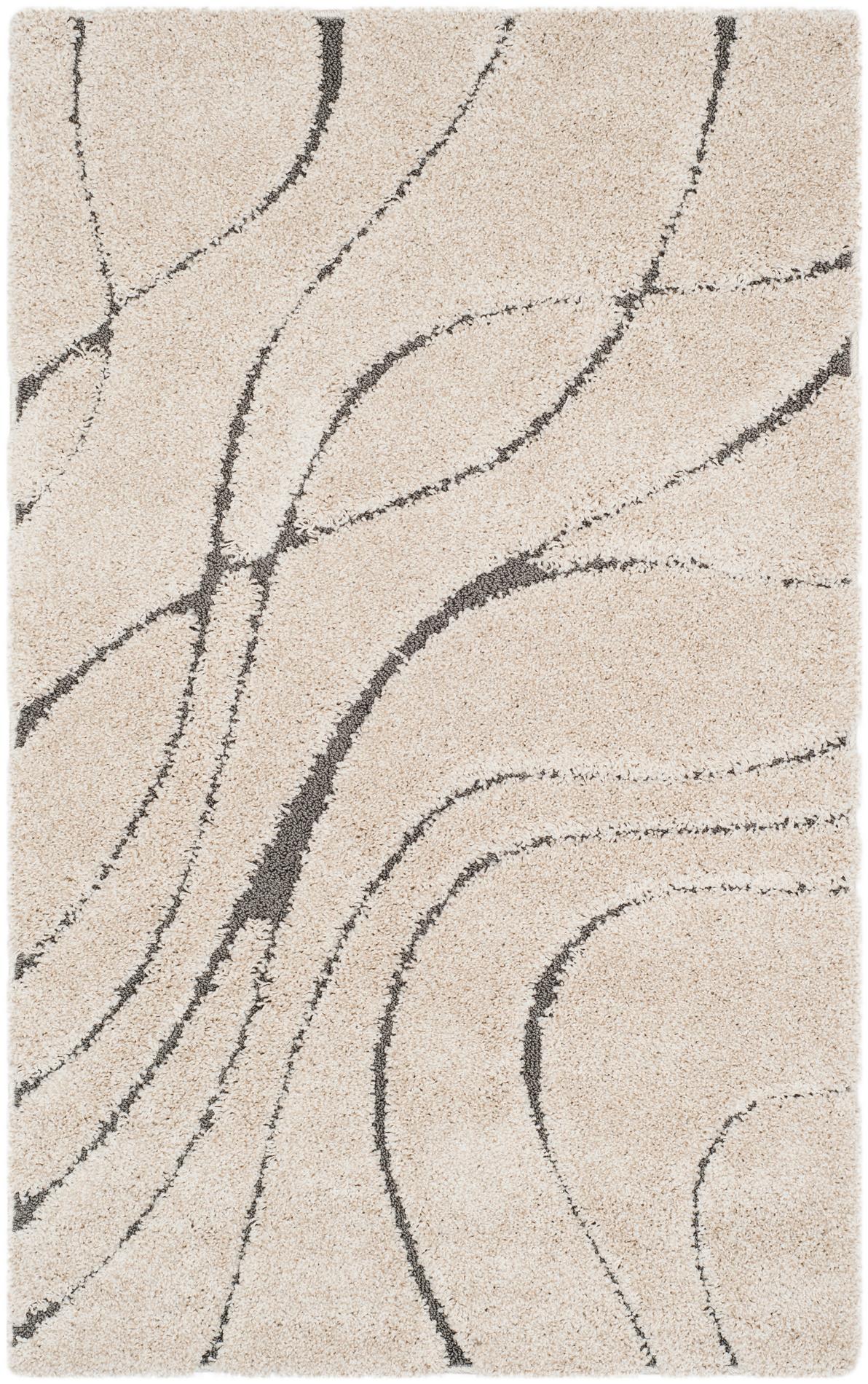 Safavieh Shag Sg471 Cream/Grey Area Rug