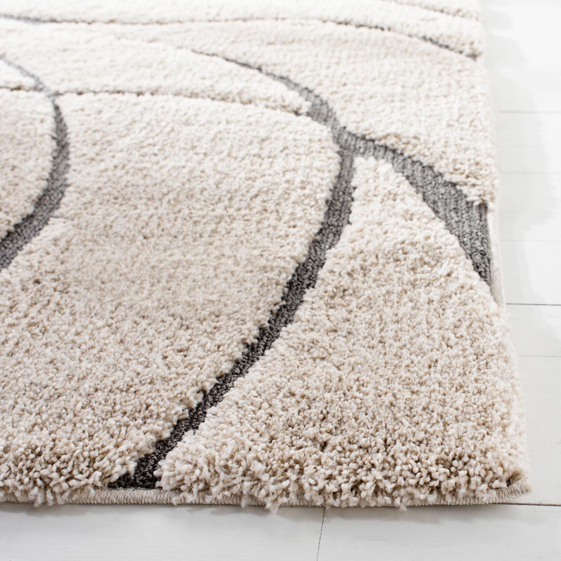 Safavieh Shag Sg471 Cream/Grey Area Rug