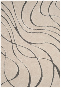 Safavieh Shag Sg471 Cream/Grey Area Rug