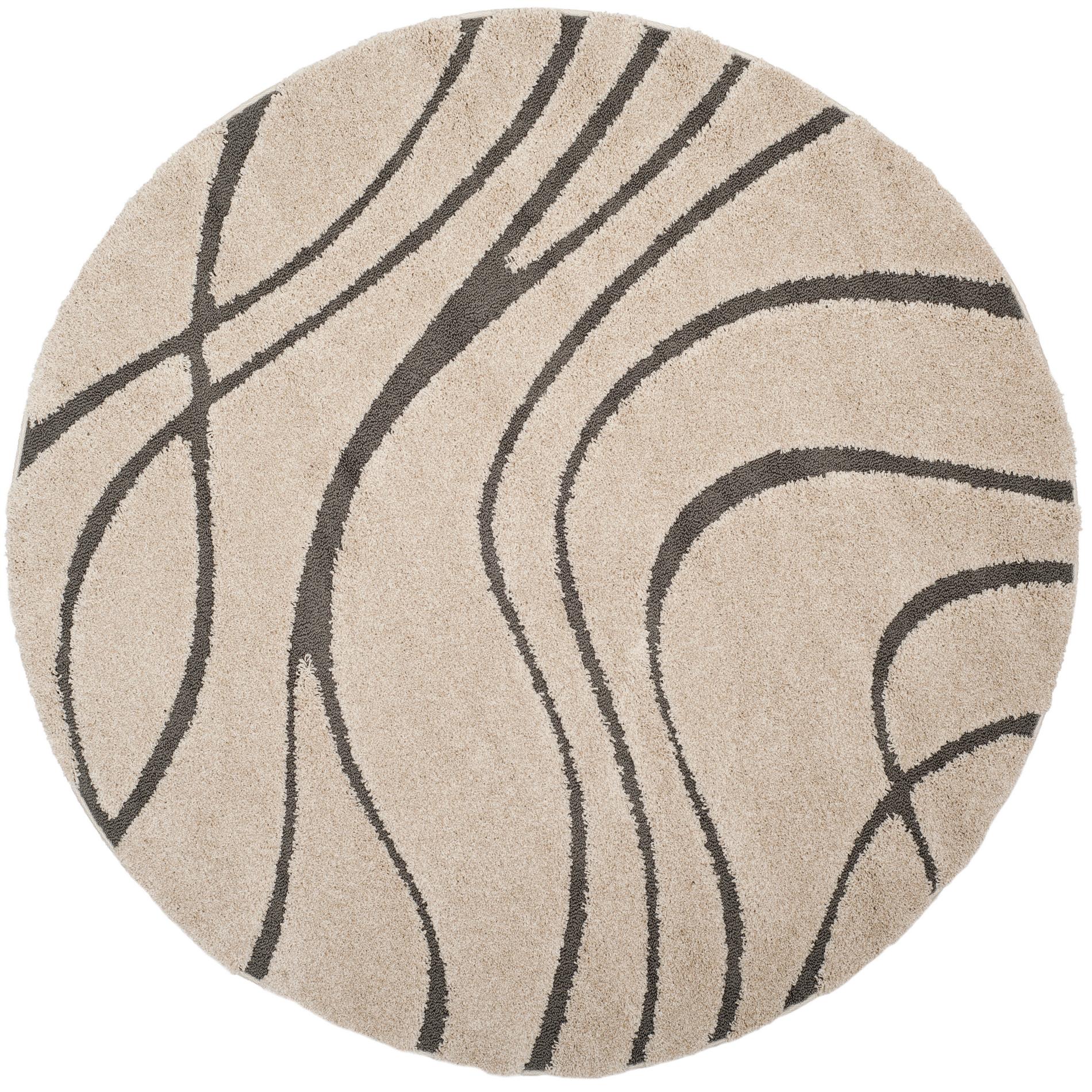 Safavieh Shag Sg471 Cream/Grey Area Rug