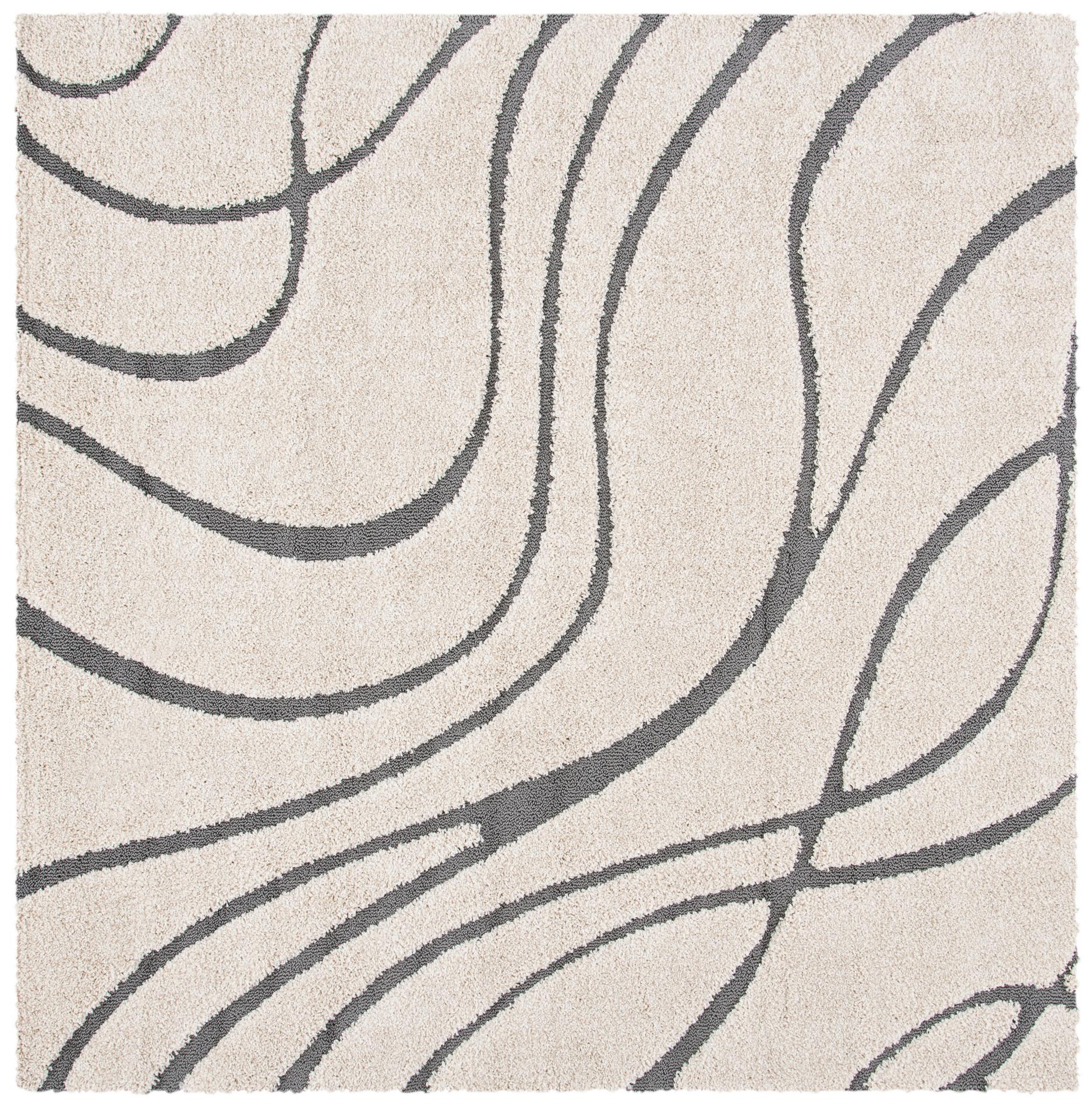 Safavieh Shag Sg471 Cream/Grey Area Rug