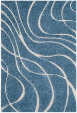 Safavieh Shag Sg471 Light Blue/Cream Rug.