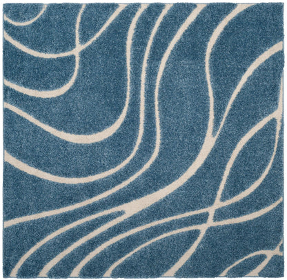 Safavieh Shag Sg471 Light Blue/Cream Area Rug