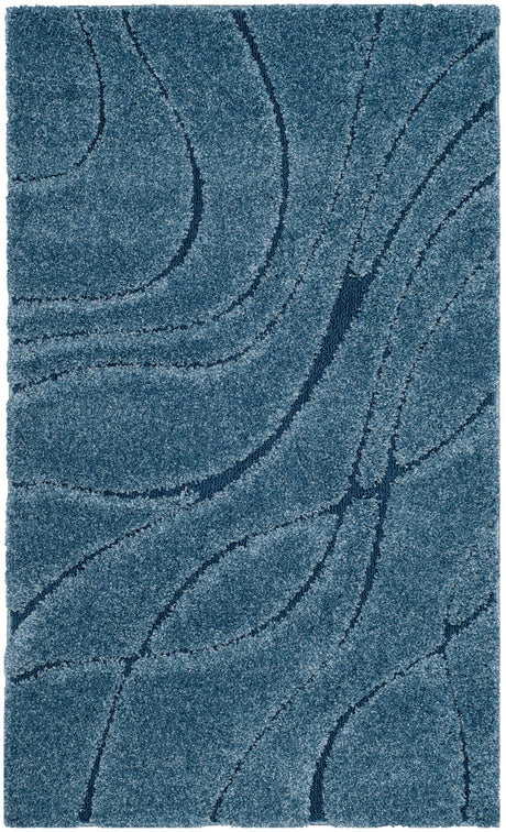 Safavieh Shag Sg471 Light Blue/Blue Rug.