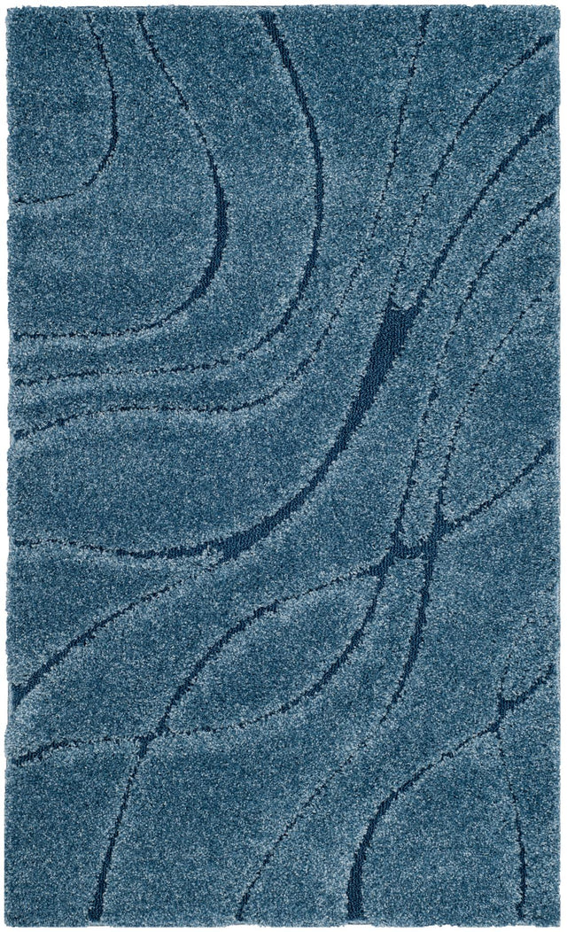 Safavieh Shag Sg471 Light Blue/Blue Rug.