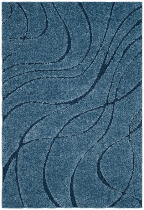 Safavieh Shag Sg471 Light Blue/Blue Rug.