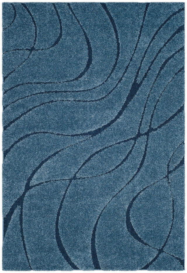 Safavieh Shag Sg471 Light Blue/Blue Rug.