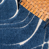 Safavieh Shag Sg471 Navy/Ivory Rug.