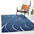 Safavieh Shag Sg471 Navy/Ivory Rug.